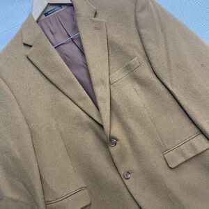 Lauren Ralph Lauren Men's 44S‎ Brown 100% Camel Hair 2-Button Blazer Jacket